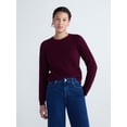 thumbnail image 1 of Free Assembly Women's and Women's Plus Cashmere Cable Knit Sweater with Puff Sleeves, Midweight, Sizes XS-4X, 1 of 5