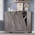 thumbnail image 1 of PUFFCAFE Tilt Out Kitchen Trash Can for 2 Cabinet,Odor Control & Negative Ion & Ozone Garbage Bin,Hidden Recycle Trash Cans for Kitchen,Gray, 1 of 7
