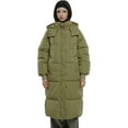 thumbnail image 1 of PUFFIT Long Puffer Jacket for Women,Ultra Soft Winter Coat Hooded with Deep Pockets,Water Repellent, Ladies Warm Winter Jacket, 1 of 7