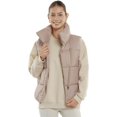 thumbnail image 1 of PUFFIT Women's Puffer Vest, Sleeveless Bubble Vests Outerwear with Trendy Hidden Diagonal Zipper, Stand Collar, Side Pockets, Ultra Soft Versatile Padded Puffy Gilet, 1 of 7