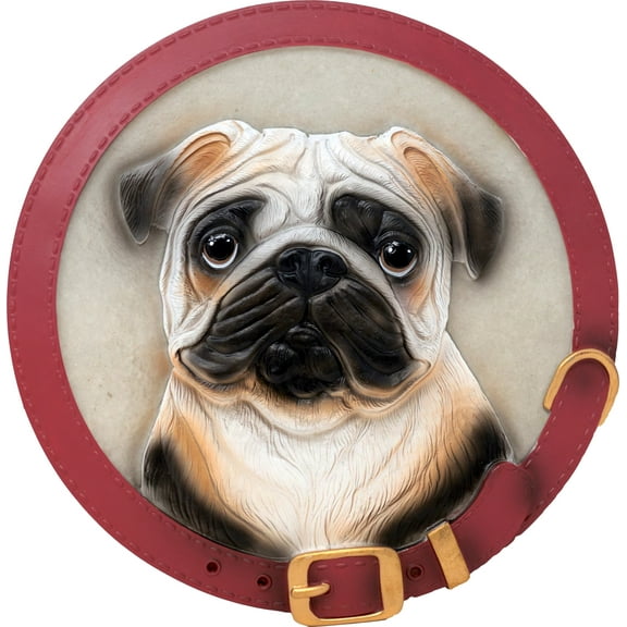 PUG STEPPING STONE / DECORATIVE WALL PLAQUE