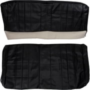 PUI 66AS10C Rear Seat Upholstery, 1966 Chevelle Coupe, Black