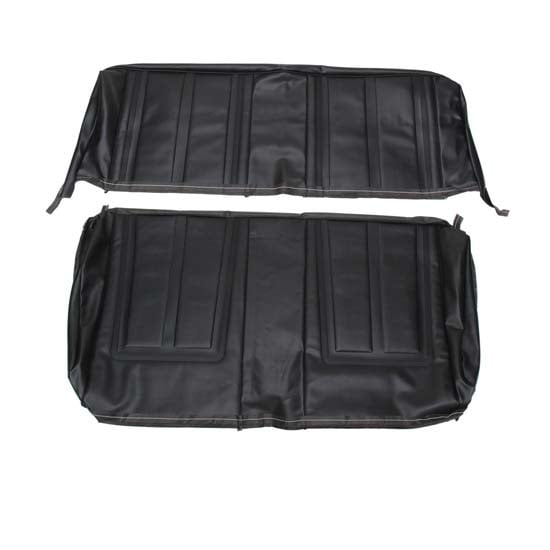 PUI 66XS10C Rear Bench Seat Cover, Black, 1966 Chevy II