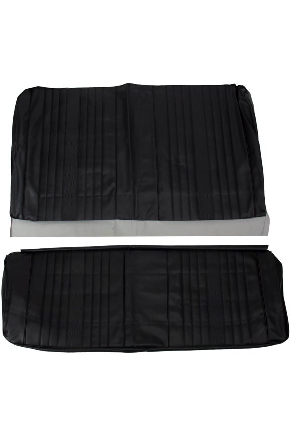 PUI 69AS10C Rear Seat Upholstery, 1969 Chevelle Coupe, Black