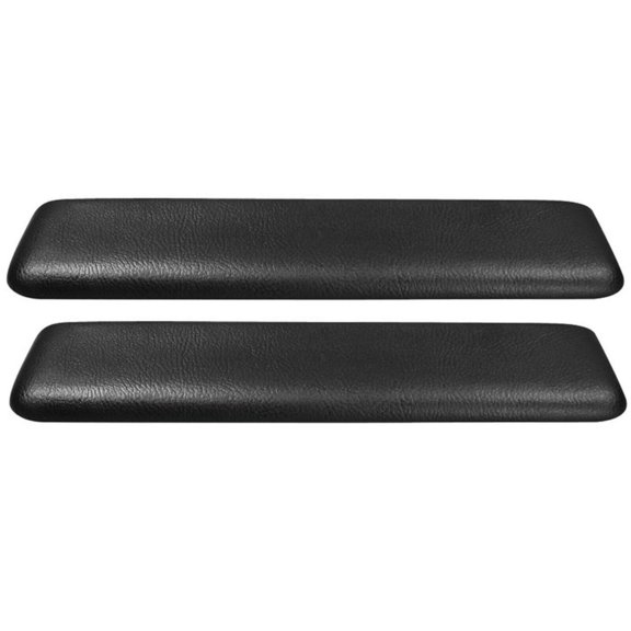 PUI Black Front Armrest Pad Set 1964 GTO Lemans Chevelle Nova Cutlass 442