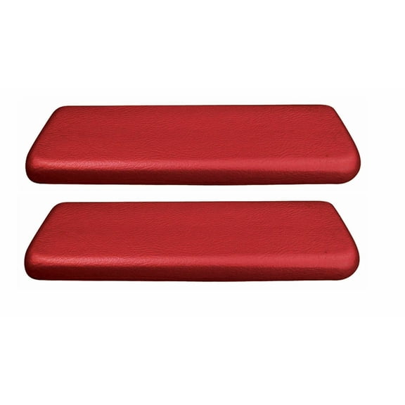 PUI Red Rear Armrest Pad Set 1965-1967 GTO Lemans Chevelle Nova Cutlass 442