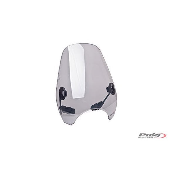 PUIG 0336H Custom II Windscreen with Handlebar Mount - Smoke (Tinted)