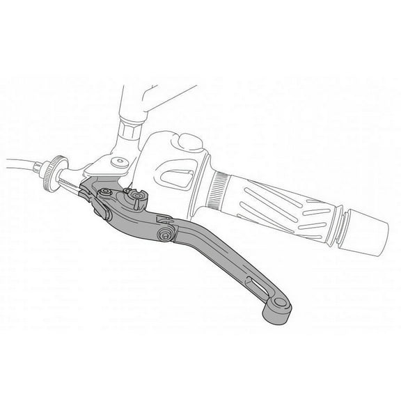 Puig 5449N Adapter for Hi-Tech Extendable/Folding Clutch Lever - Black