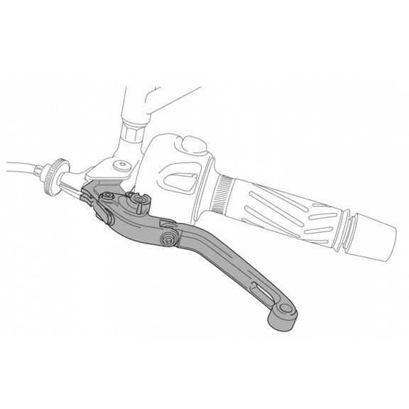 Puig 6590N Adapter for Hi-Tech Extendable/Folding Clutch Lever - Black