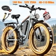 thumbnail image 1 of PUJH High Torque Dual Motor Electric Bike, Fat Tires, 160Nm Power Output, Full Suspension Mountain eBike for Adults, 1 of 9