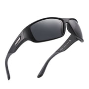 PUKCLAR Polarized Sports Sunglasses for Men Women Driving Sunglasses Cycling Running Fishing Golf Goggles Unbreakable Frame