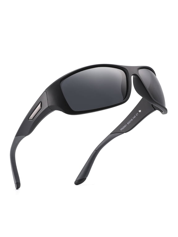 Polarized Sports Sunglasses for Men Women Driving Sunglasses Cycling Running Fishing Golf Goggles Unbreakable Frame