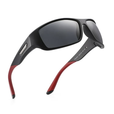 PUKCLAR Polarized Sports Sunglasses for Men Women Driving Sunglasses Cycling Running Fishing Golf Goggles Unbreakable Frame