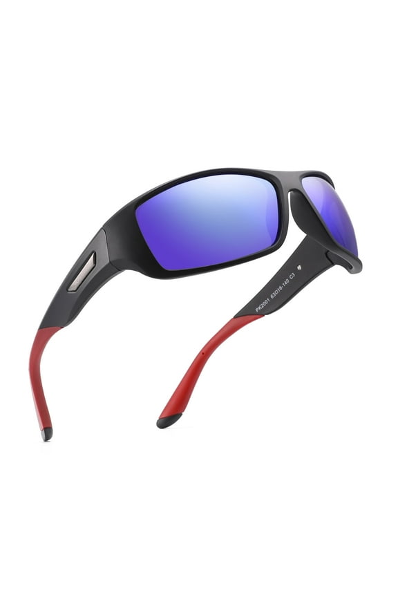 Polarized Sports Sunglasses for Men Women Driving Sunglasses Cycling Running Fishing Golf Goggles Unbreakable Frame