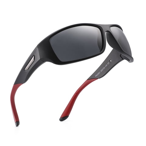 Polarized Sports Sunglasses for Men Women Driving Sunglasses Cycling Running Fishing Golf Goggles Unbreakable Frame