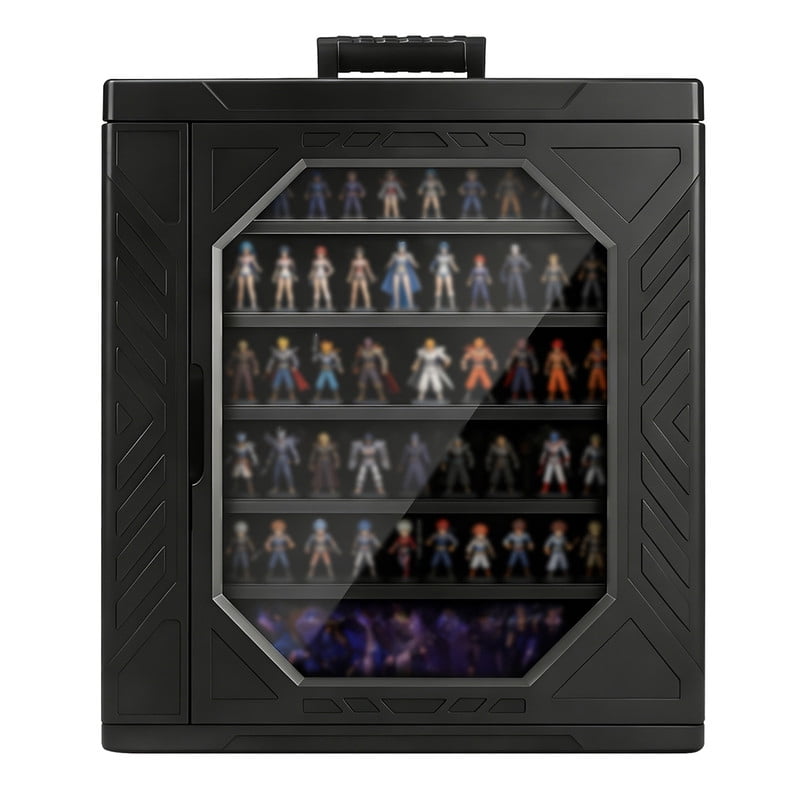 Little Case Models PUKNLY Miniature Storage Case with 6 Trays, Portable Miniature Carrying ...