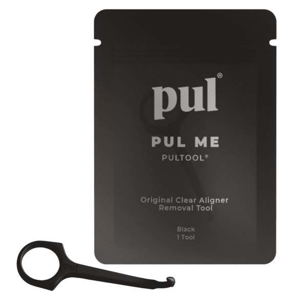 PUL Clear Aligner Removal Tool — Compatible with Removable Braces, Retainers & Trays – Easy-to-Use Device Remover, Dental & Oral Hygiene Care Product - Black - 1 Pack