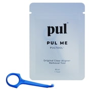PUL Clear Aligner Removal Tool Compatible with Removable Braces, Retainers & Trays Easy-to-Use Device Remover, Dental & Oral Hygiene Care Product - Blue - 1 Pack