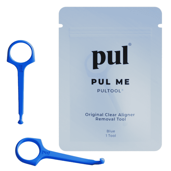 PUL Clear Aligner Removal Tool — Compatible with Removable Braces, Retainers & Trays – Easy-to-Use Device Remover, Dental & Oral Hygiene Care Product - Blue - 2-Pack