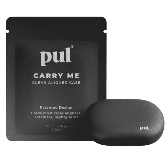 PUL Clear Aligner & Retainer Case – for Partial Dentures, Mouth & Night Guards, PUL Removal Tool, Dental Removables – Plastic Holder w/Secure Magnet Closure, Sleek & Slim Design