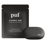 PUL Retainer Case for Invisalign,Clear Aligners, and Retainers, Plastic Holder with Secure Magnet Closure, Gray