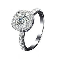 PULABO 925 Sterling Silver Ring for Women 2025 Cubic Zirconia Engagement Rings Promise Wedding Jewelry Gift for Her