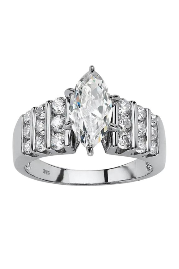 Classic Bridal Party For Women Ladies Dazzling Shiny AAA Zircon CZ Ring Elegant Gift Comes in Elegant Box