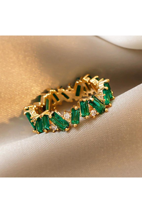 Classic Bridal Valentine's Day Ladies For Her Sparkling Lightweight Cubic Zirconia CZ Ring Thoughtful Surprise With Gift Packaging