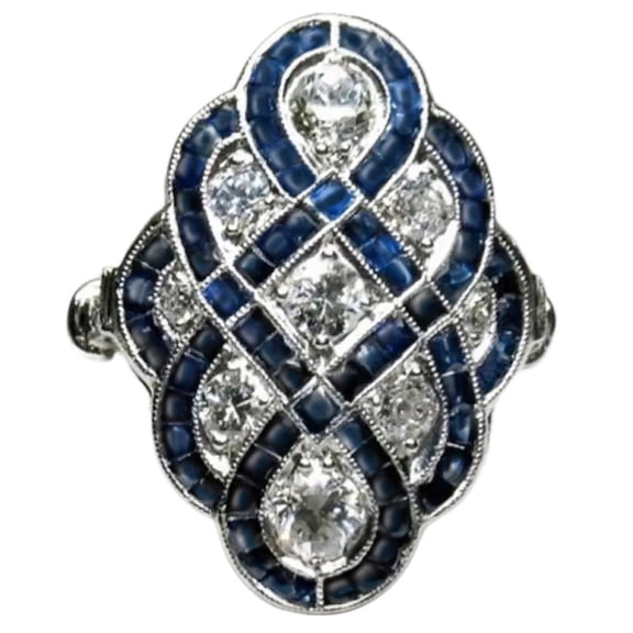 PULABO Classic Cocktail Anniversary For Women Ladies Sparkling Lightweight AAA Zircon Cubic Zirconia Ring Perfect Present With Gift Packaging