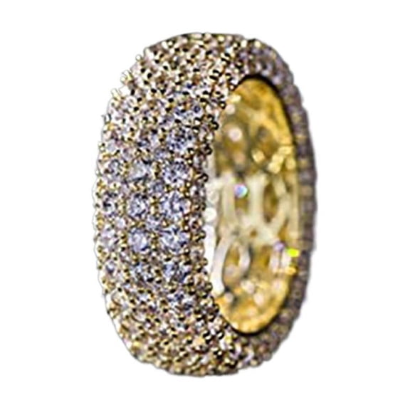 PULABO Classic Party Cocktail For Her For Women Shiny Dazzling Cubic Zirconia CZ Ring Ideal Jewelry Gift Gift Box Included