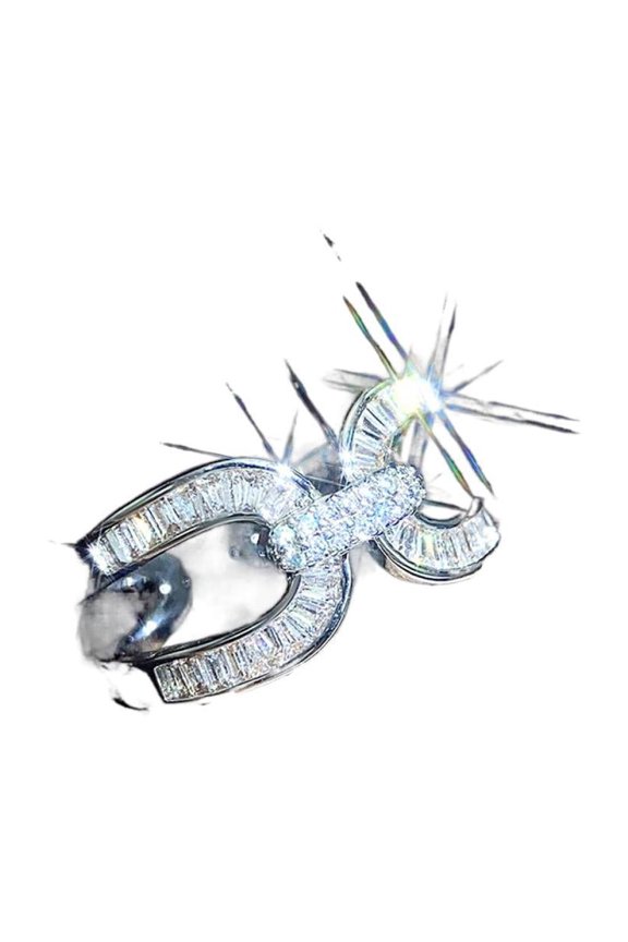 Classic Party Wedding Gift for Wife For Her Lightweight Dazzling AAA Zircon CZ Ring Thoughtful Surprise Gift Box Included