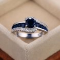 thumbnail image 1 of PULABO Classic Valentine's Day Cocktail For Her Gift for Wife Dazzling Comfortable Fit Cubic Zirconia AAA Zircon Ring Perfect Present Gift Box Included, 1 of 9