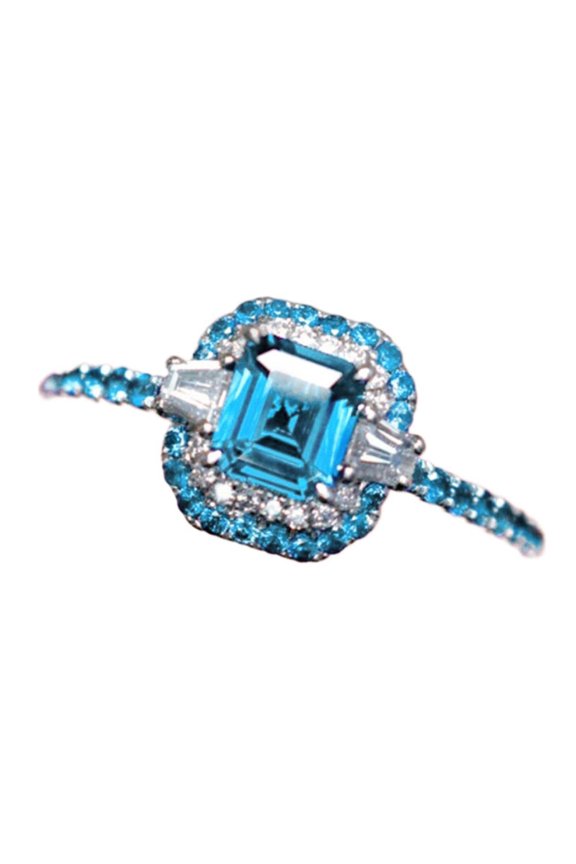 Classic Wedding Proposal For Her For Women Sparkling Lightweight CZ AAA Zircon Ring Thoughtful Surprise Gift Box Included