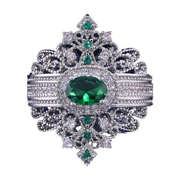 PULABO Elegant Bridal Promise Ring Ladies For Her Shiny Dazzling AAA Zircon Cubic Zirconia Ring Ideal Jewelry Gift With Gift Packaging