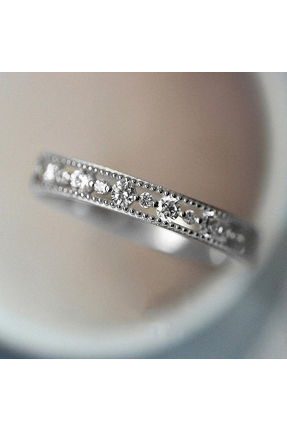 Modern Bridal Wedding For Her Ladies Sparkling Dazzling CZ Cubic Zirconia Ring Elegant Gift Comes in Elegant Box