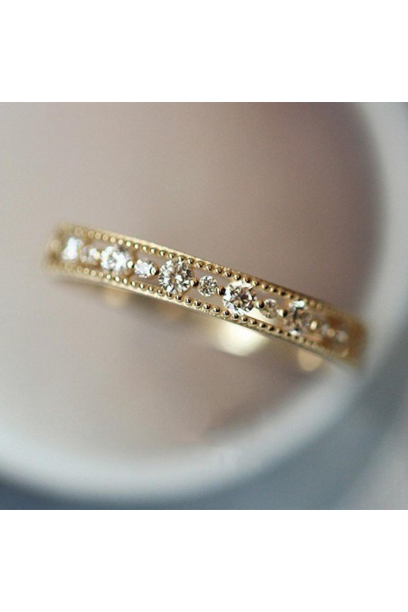 Modern Bridal Wedding For Her Ladies Sparkling Dazzling CZ Cubic Zirconia Ring Elegant Gift Comes in Elegant Box