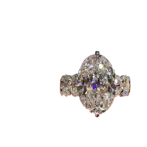 PULABO Modern Promise Ring Party For Women Ladies Comfortable Fit Sparkling CZ AAA Zircon Ring Ideal Jewelry Gift With Gift Packaging