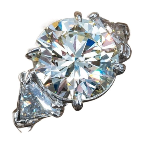 PULABO Modern Proposal Party For Her For Women Shiny Lightweight Cubic Zirconia AAA Zircon Ring Perfect Present Gift Box Included