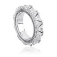 thumbnail image 1 of PULABO Titanium Mens Fashion Wedding Ring Comfort Fit CZ Band Jewelry for Him With White Gift Box Packaging, 1 of 9