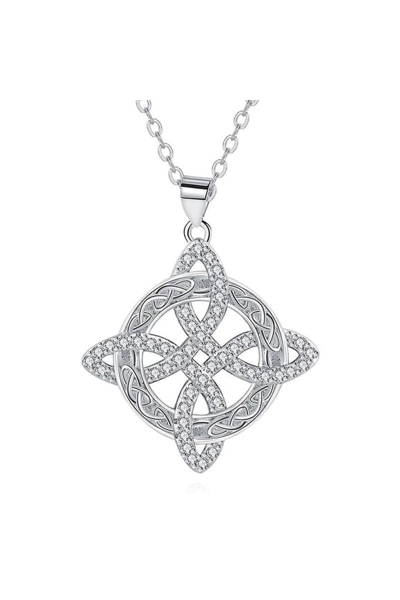 Witches Knot Necklace Hecate Goddess of Witches with Celtic Knot Design Pendant Necklace Necklace Necklace Necklace Necklace Protecting Stainless Steel with Arithical Ge