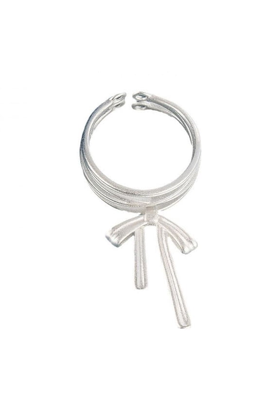 Women 925 Sterling Silver Ballet Double Butterfly Cubic Zirconia Thumb Ring Stress Anxiety Rings Women's Jewelry Lady Birthday Mother's Day Gifts