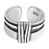 PULABO Women 925 Sterling Silver Butterfly Cubic Zirconia Thumb Ring Stress Anxiety Rings Women's Jewelry Lady Birthday Mother's Day Gifts