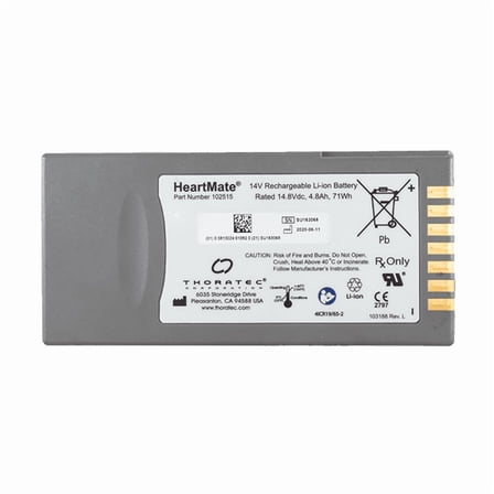 PULADU 102515 for HearMate Thoratec 14.8V 4.8Ah 71Wh Li-ion Battery