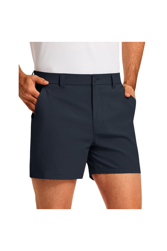 Golf Shorts Men 5 Inch Inseam Stretch Casual Dress Shorts with Pockets Waterproof Lightweight Quick Dry