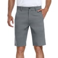 thumbnail image 1 of PULI Men's 10" Golf Shorts Dress Casual Summer Flat Front Lightweight Travel Short with Pockets, 1 of 6