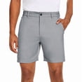 thumbnail image 1 of PULI Men’s Golf Dress Shorts Flat Front 7" Lightweight Quick-Dry Hybrid Chino Shorts with Pockets, 1 of 7