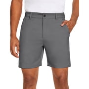 PULI Men s Golf Dress Shorts Flat Front 7" Lightweight Quick-Dry Hybrid Chino Shorts with Pockets