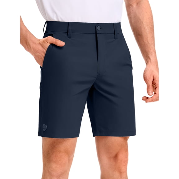 PULI Men’s Golf Shorts 9" Inseam Stretch Water-Resistant Quick Dry 5 Pockets Casual Travel Hiking