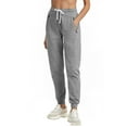 thumbnail image 1 of PULI Women's Cargo Pants Cotton Sweatpants with Zipper Pocket(Dark Grey M), 1 of 8