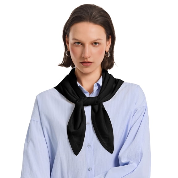 PULI Women's Lightweight Knit Triangle Bandana Scarf, Soft Boho Headscarf and Hair Wrap